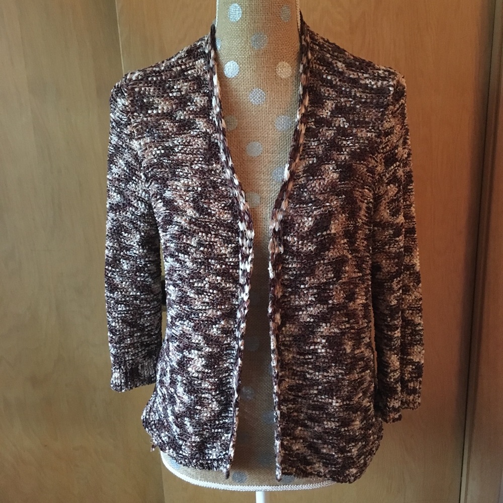 🌹3/$25🌹Chico’s Ribbon Knit Jacket, size 1